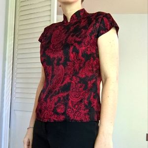 100% silk Worthington blouse floral